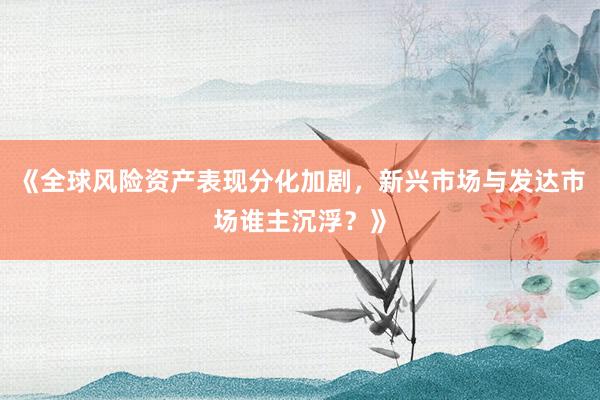 《全球风险资产表现分化加剧，新兴市场与发达市场谁主沉浮？》