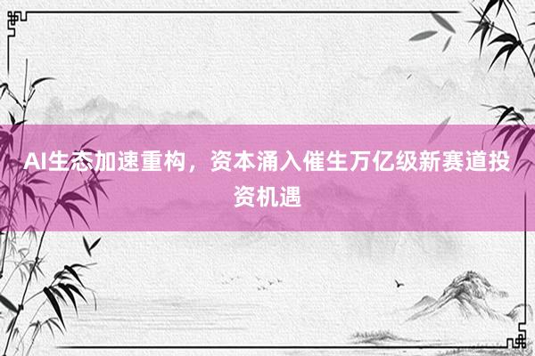 AI生态加速重构，资本涌入催生万亿级新赛道投资机遇