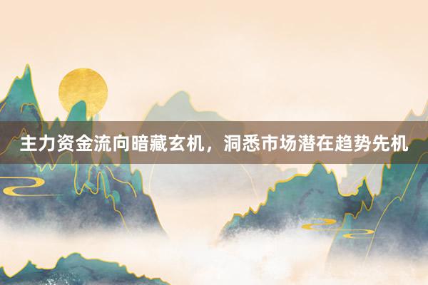 主力资金流向暗藏玄机，洞悉市场潜在趋势先机