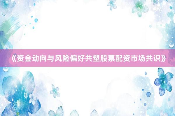 《资金动向与风险偏好共塑股票配资市场共识》